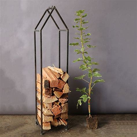 House Shaped Metal Firewood Holder 